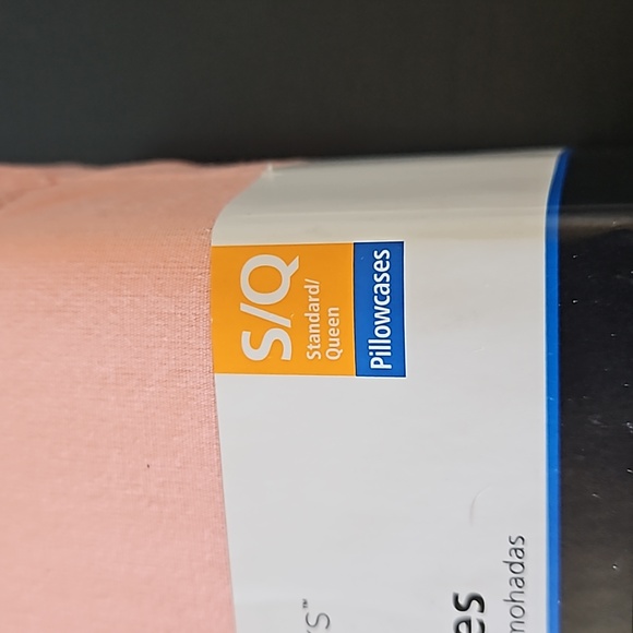 Mainstays Set of 2 Pillowcases in Coral Blush NWT - Picture 3 of 6